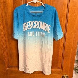 Abercrombie & Fitch Kids Teal and White Gradient Tee